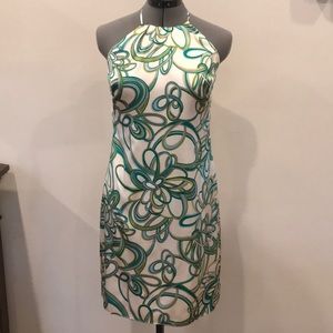 Julie Brown Silk Halter Dress